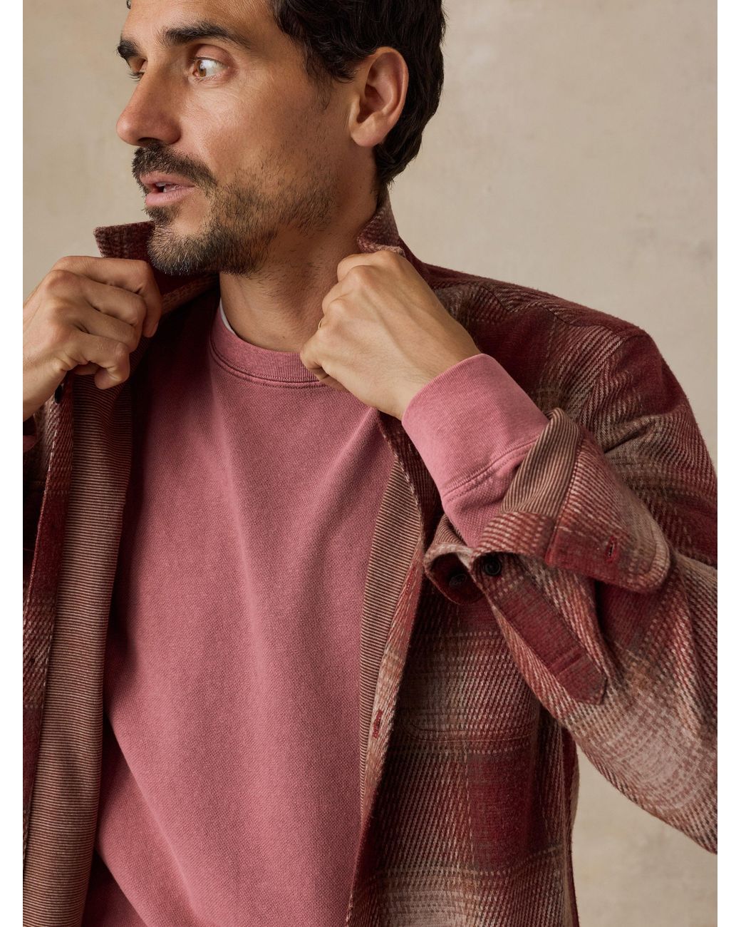 Faherty Brand Brown Legend Sweater Shirt for men