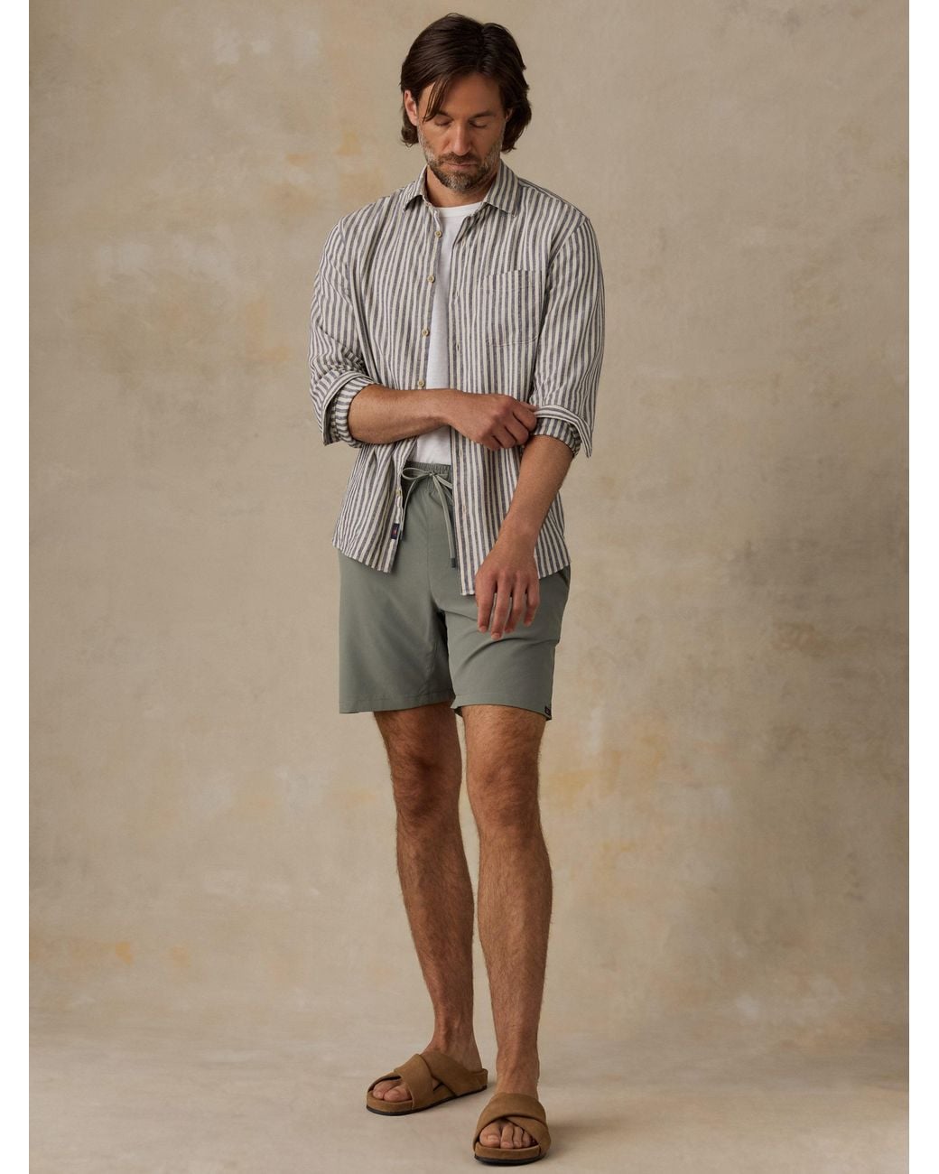 Faherty Brand Natural Shorelite Trunk (7" for men