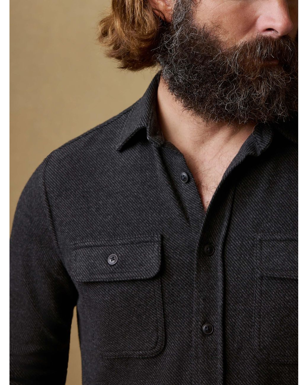 Faherty Brand Black Legend Sweater Shirt for men