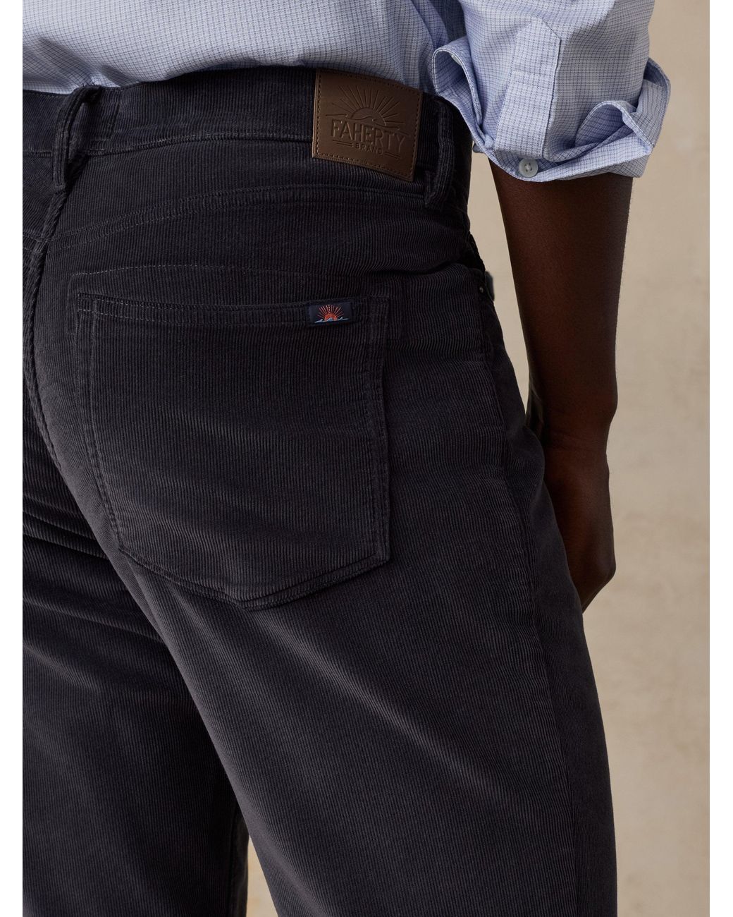 Faherty Brand Natural Stretch Terry Corduroy 5-Pocket Pants for men
