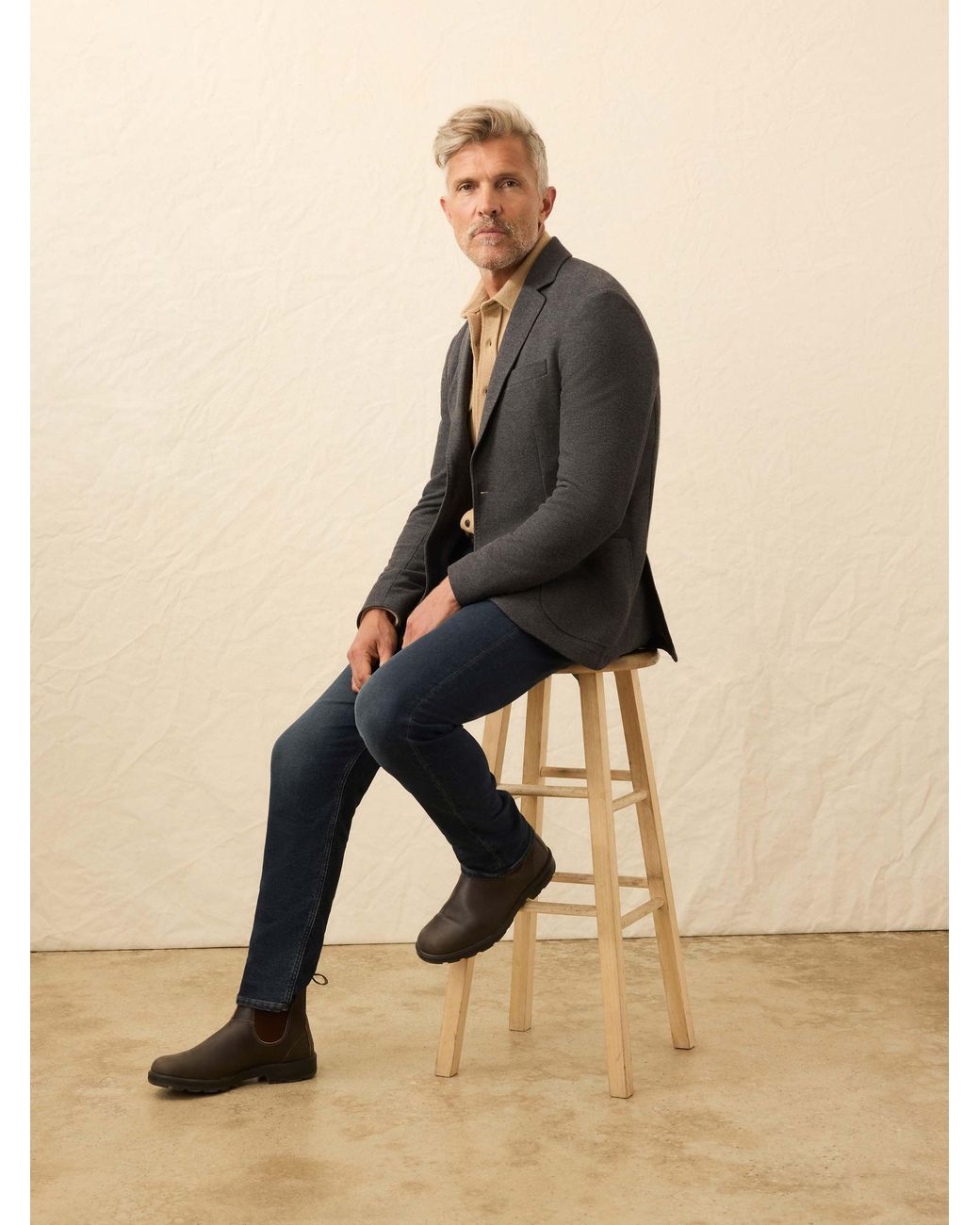 Faherty Brand Natural Knit Blazer for men