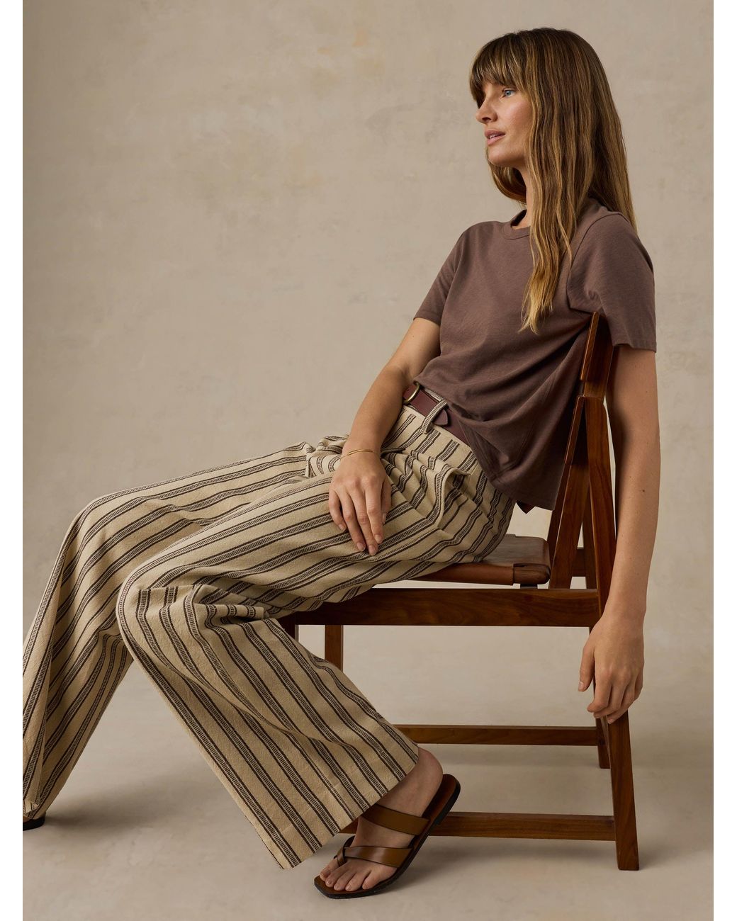 Faherty Brand Brown Sunwashed Regenerative T-Shirt