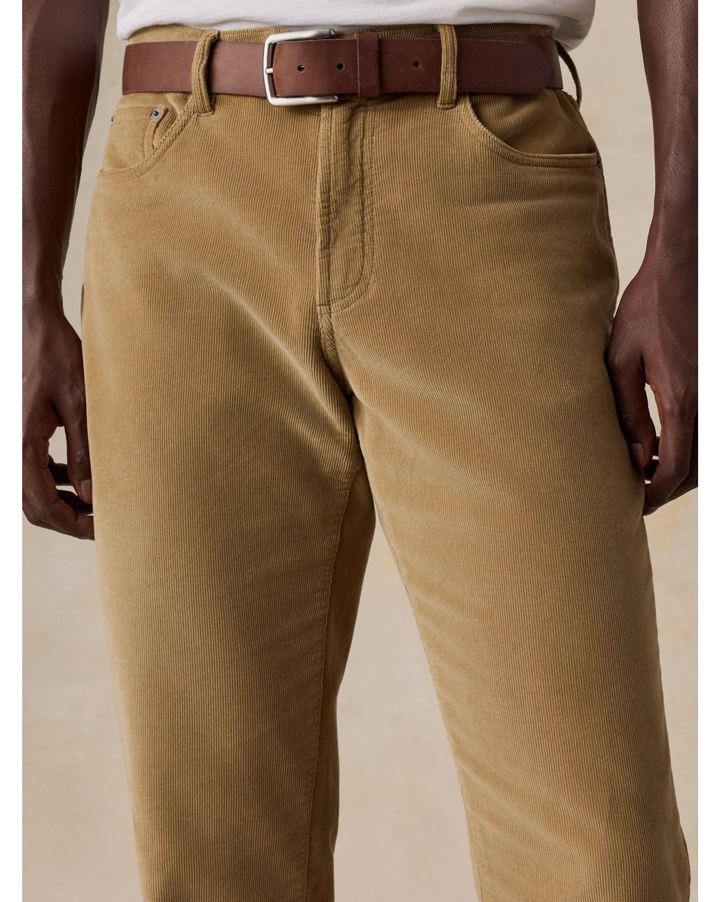 Faherty Brand Natural Stretch Terry Corduroy 5-Pocket Pants for men