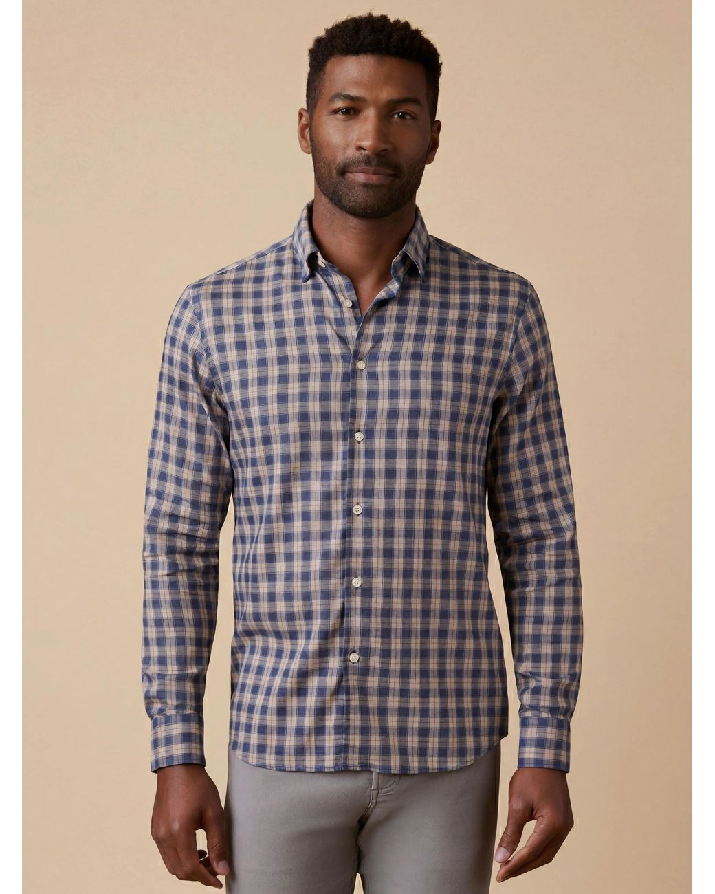 Faherty Brand Blue Movement Monterey Shirt for men