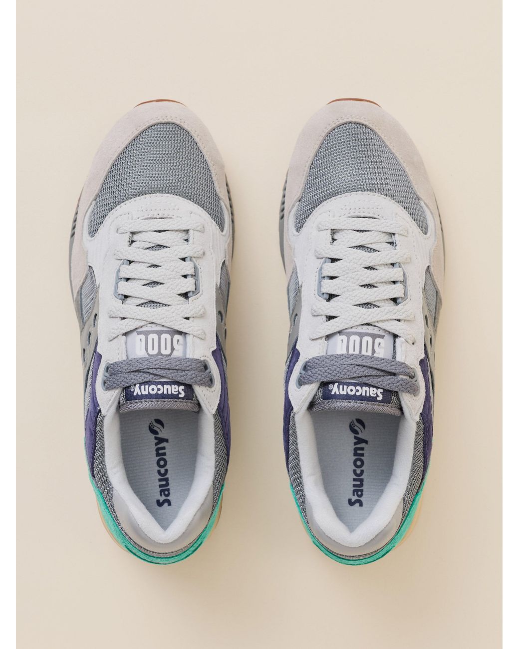 Faherty Brand Blue Saucony Shadow 5000 Shoes for men