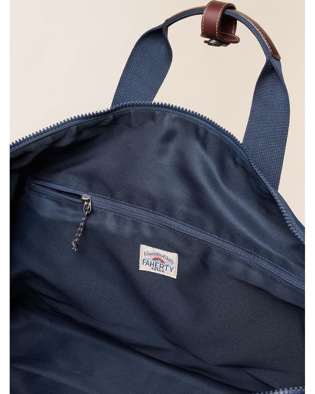 Faherty Brand Blue Latitude Weekender Duffel Sunglass