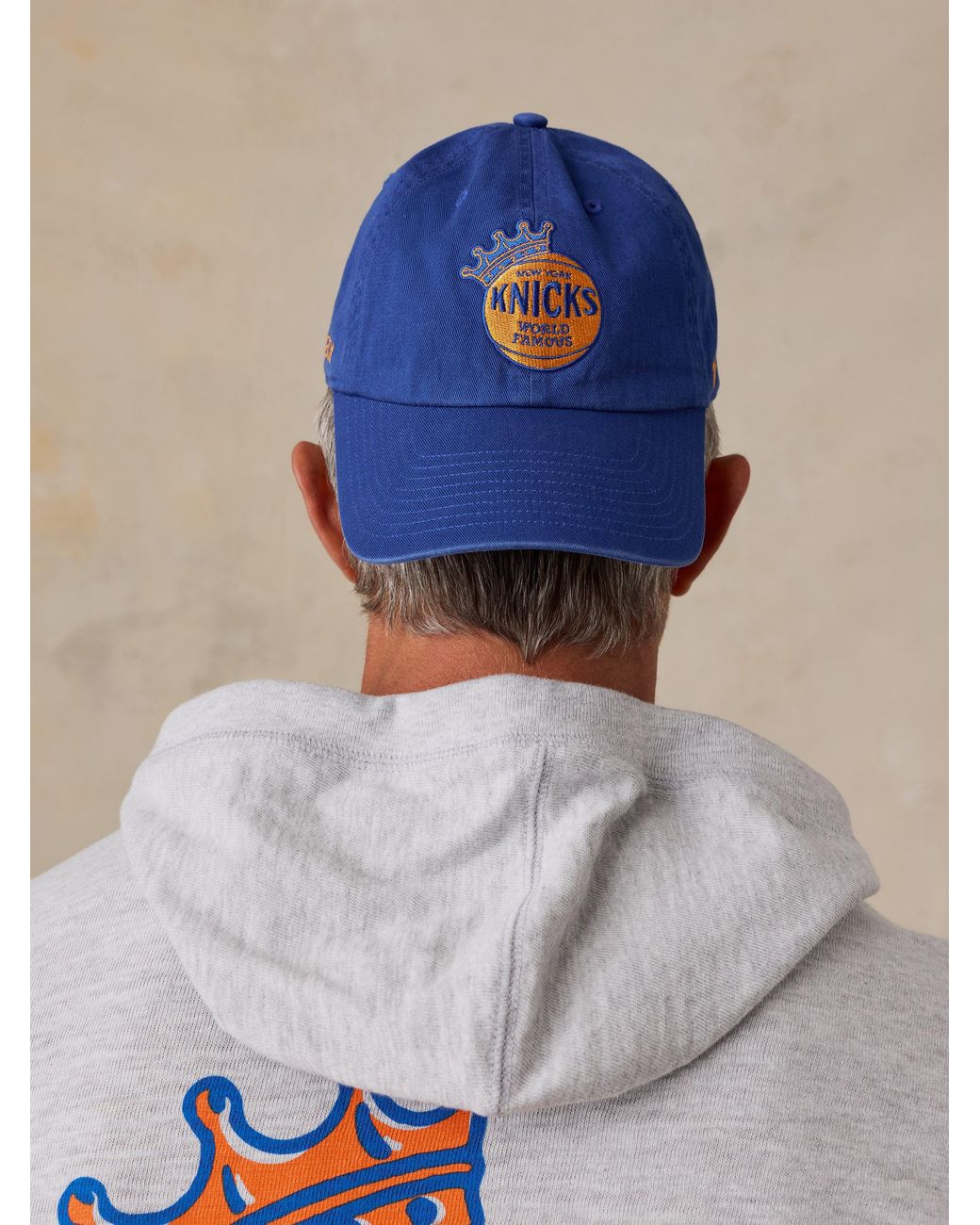 Faherty Brand Blue Ny Knicks X '47 Clean Up Hat