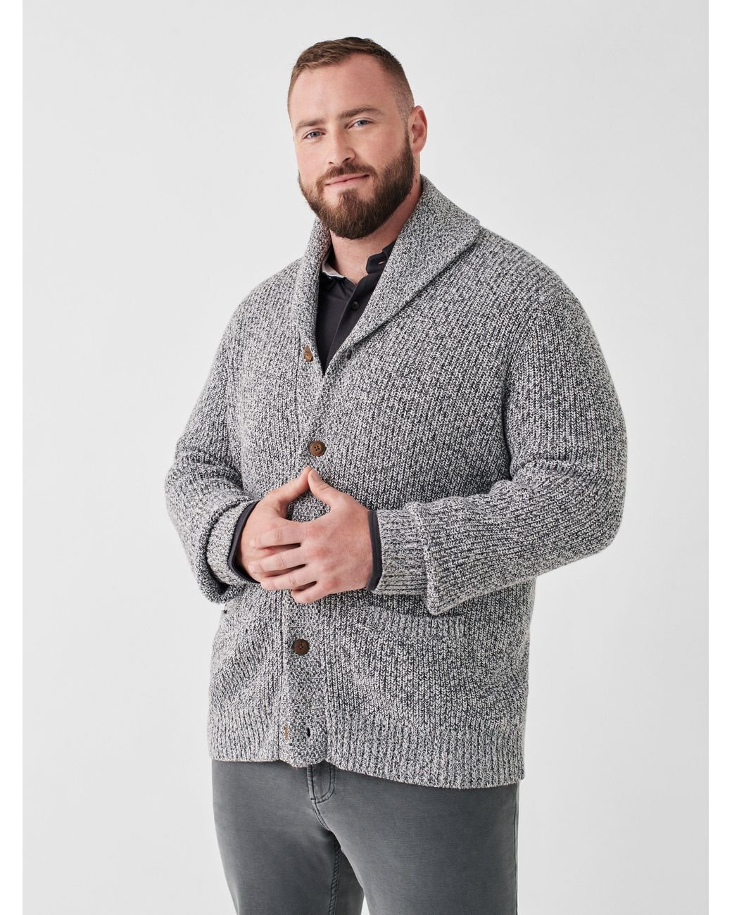 Gray marled cardigan cheap