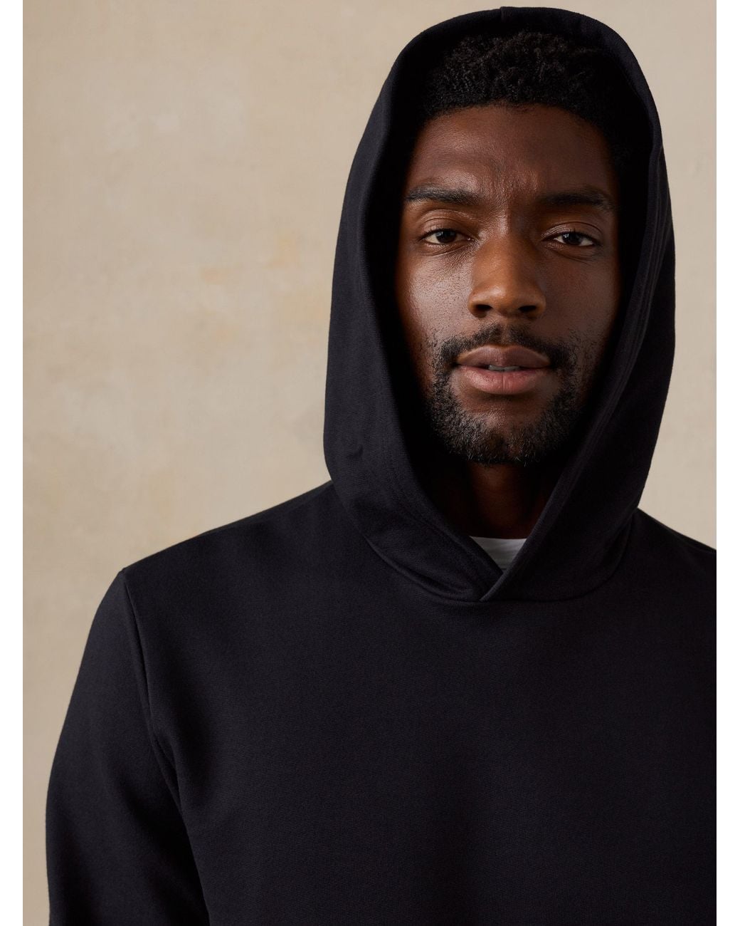 Faherty Brand Black French Terry Hoodie for men