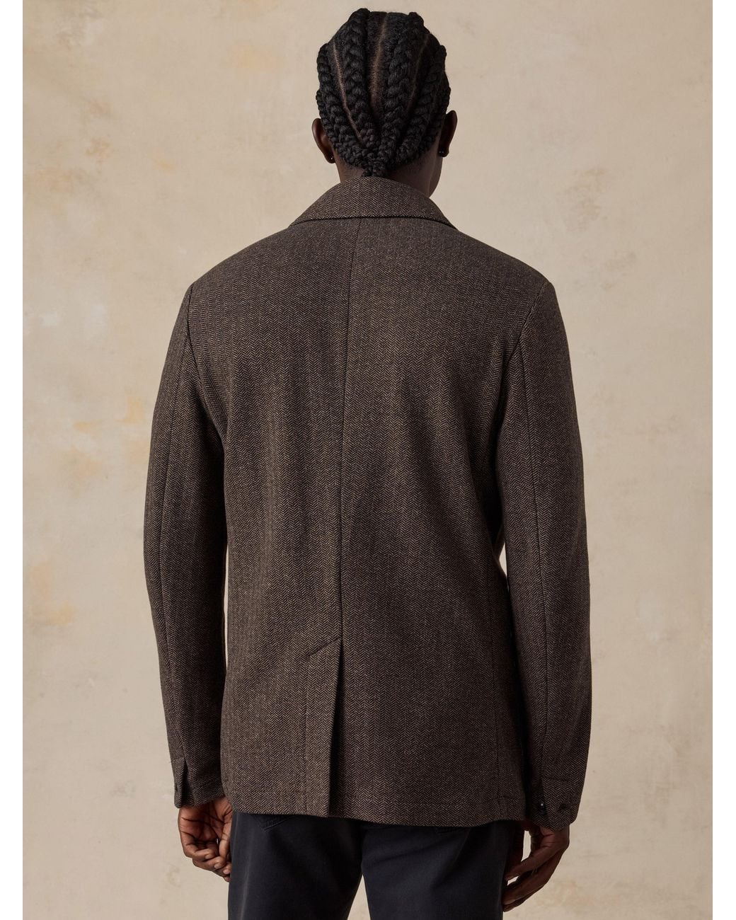 Faherty Brand Natural Inlet Knit Tweed Blazer for men