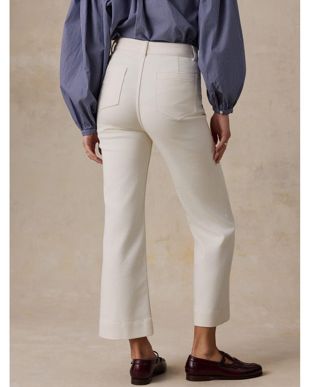 Faherty Brand Natural Stretch Terry Patch Pocket Ankle Pants