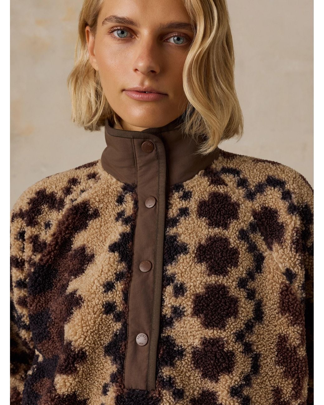 Faherty Brand Brown Fireside Fleece Pullover