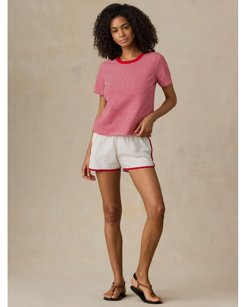 Faherty Brand Pink Sunwashed Regenerative T-Shirt
