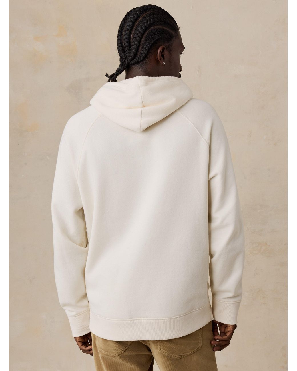 Faherty Brand Natural Chicago Bulls High Standard Fleece Hoodie for men