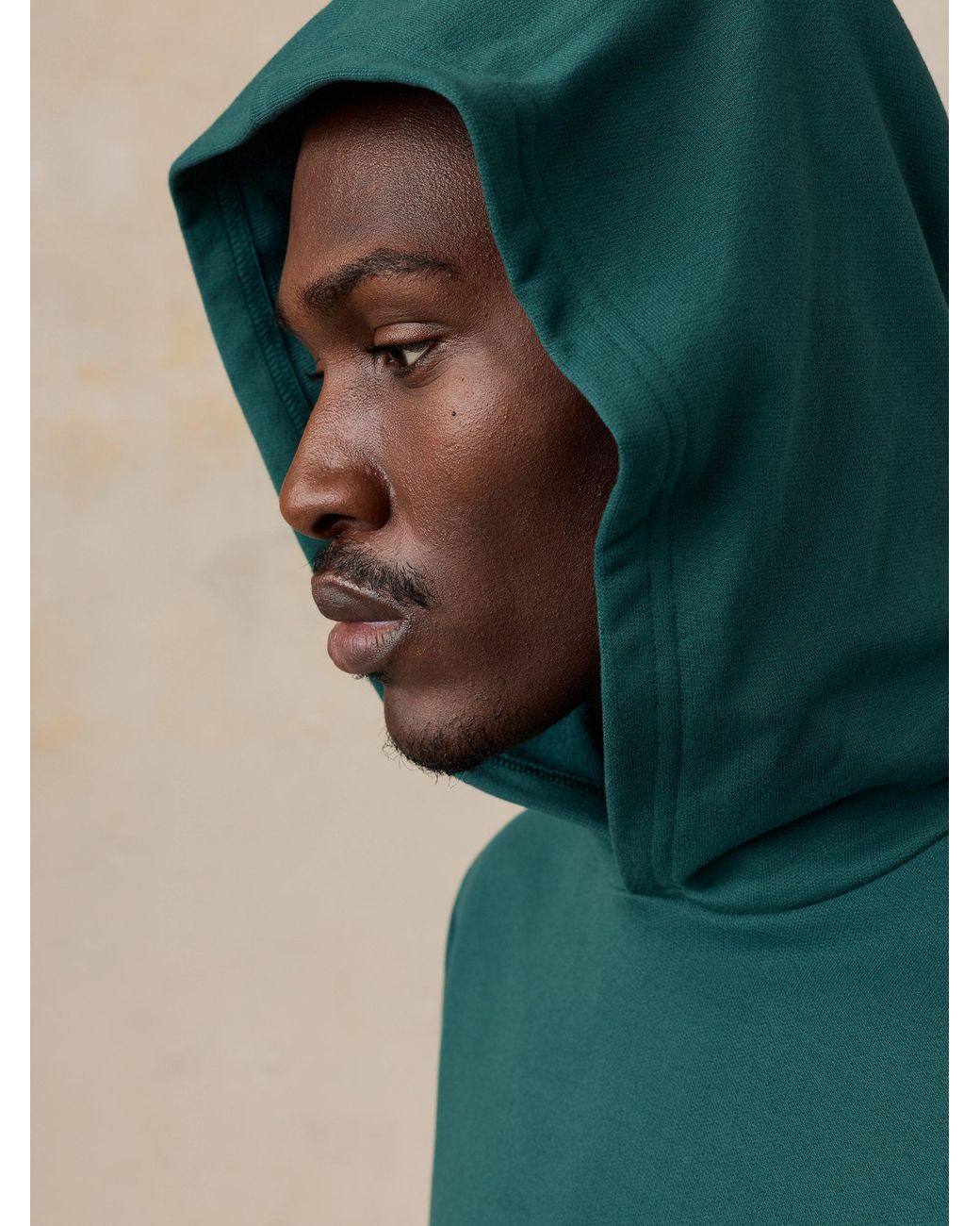 Faherty Brand Green French Terry Hoodie for men