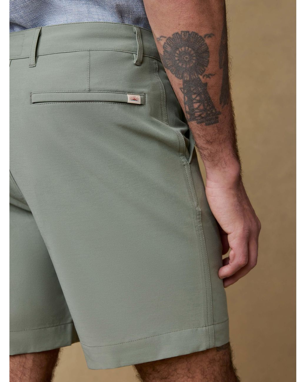 Faherty Brand Green All Day Short (7" for men