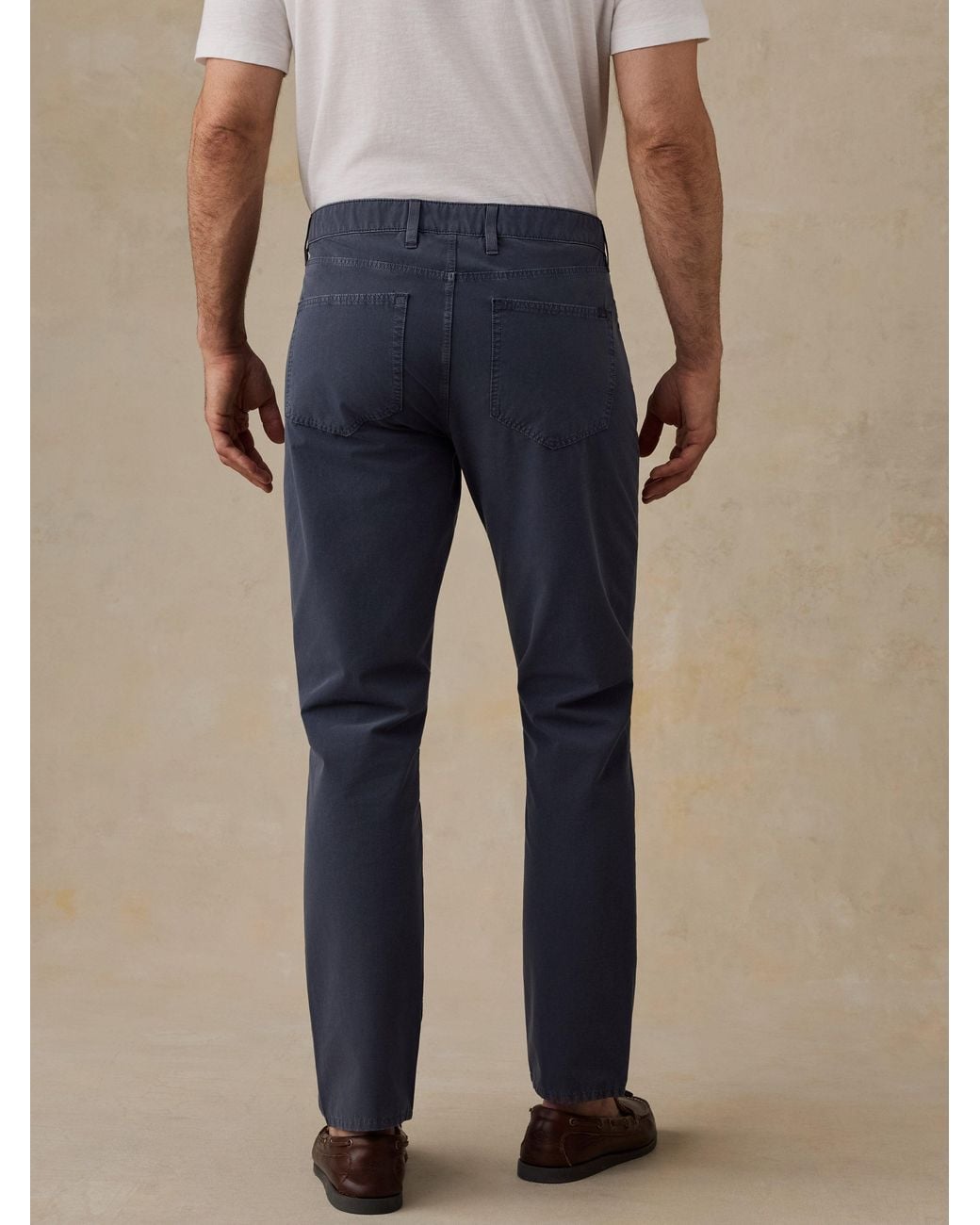 Faherty Brand Blue Movement Patina 5-Pocket Pants for men