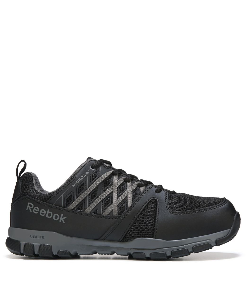 reebok black work shoes