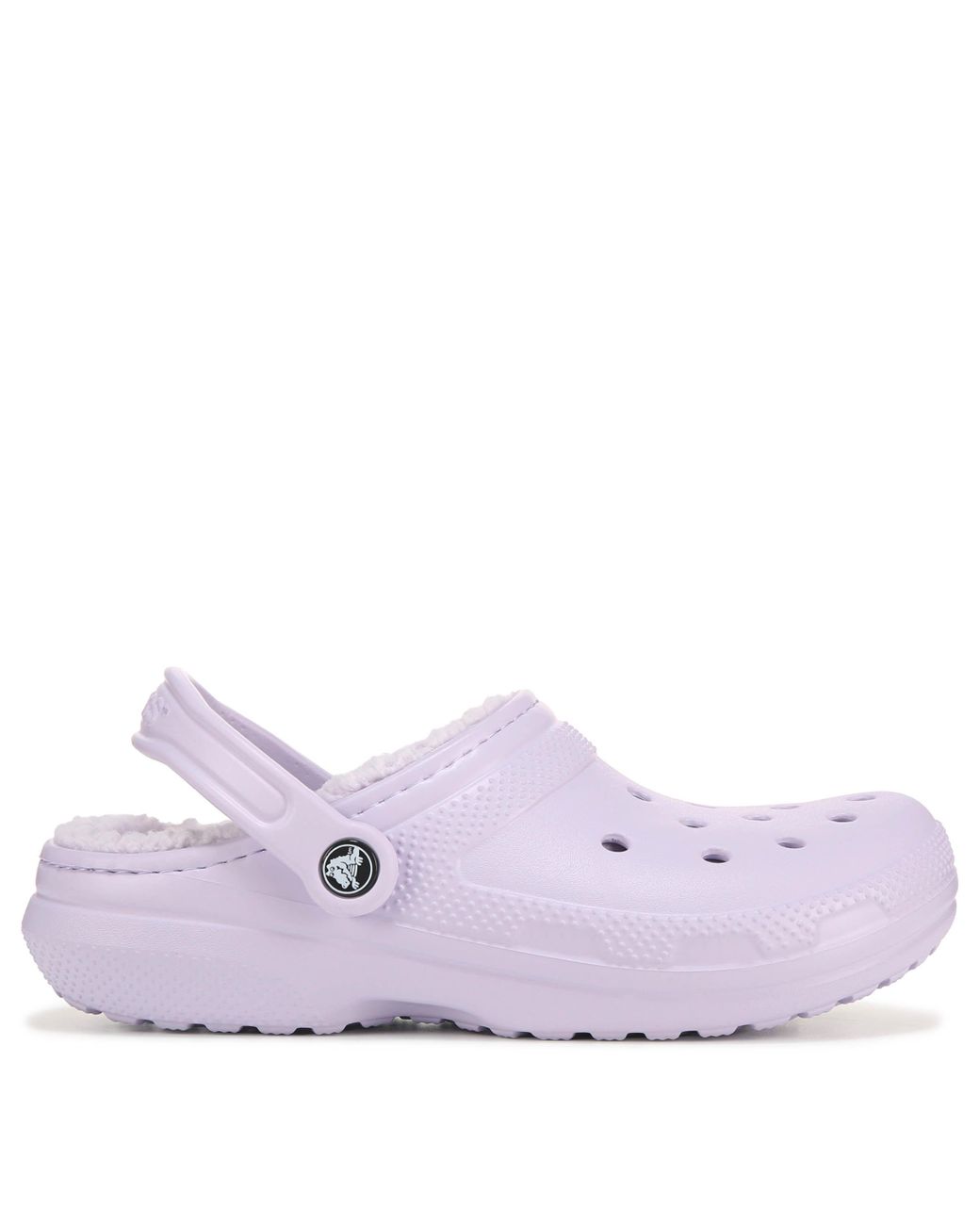 fuzz lined crocs pink