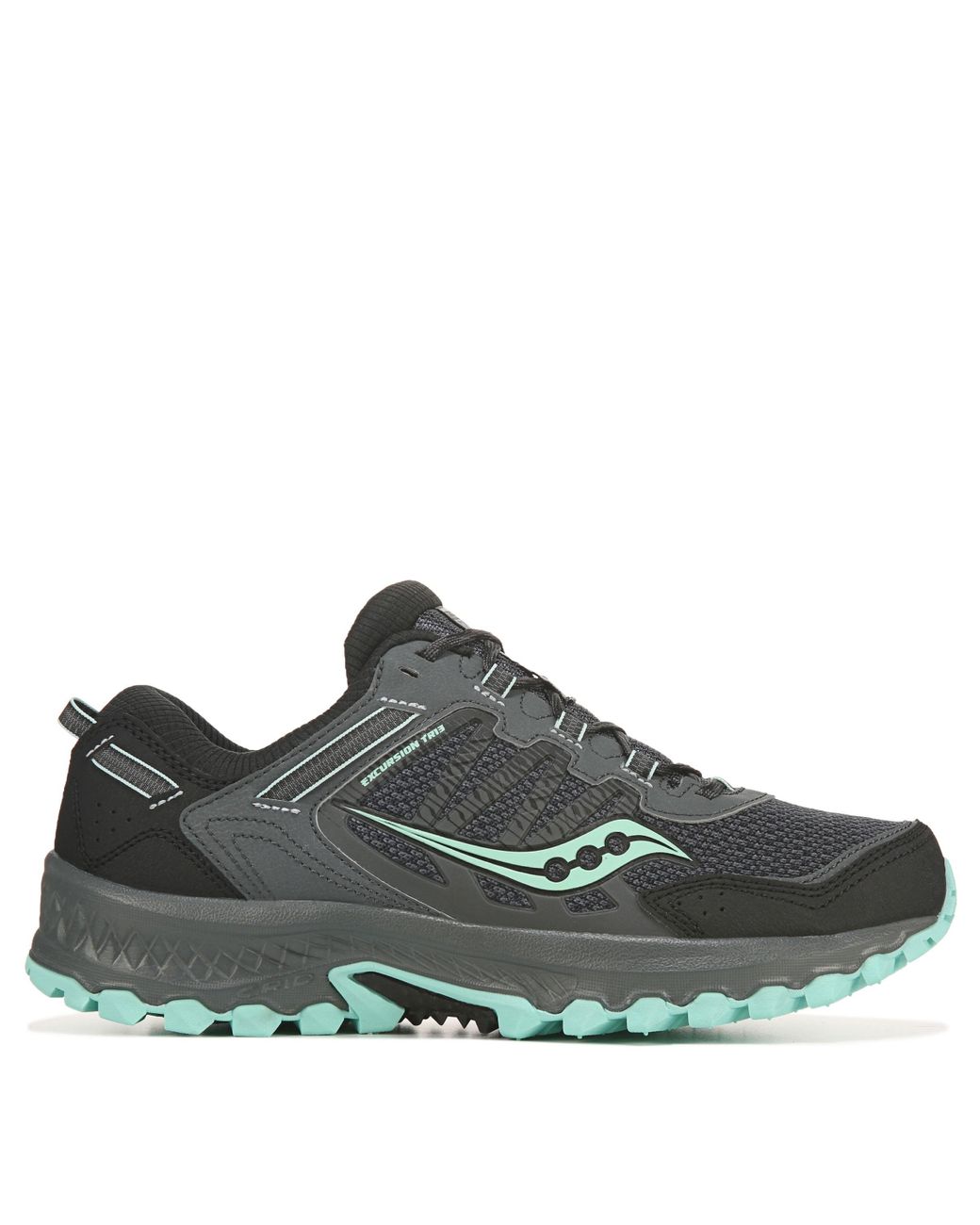 famous footwear shoes on Saucony Synthetic Excursion 13 Plush Medium Wide Trail Running Shoes In Black Mint Black Lyst