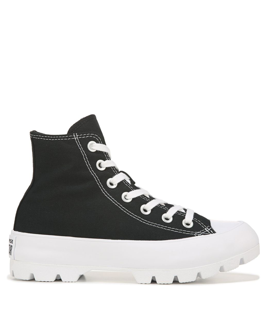 Converse Canvas Chuck Taylor All Star Lugged High Top Sneakers in Black ...