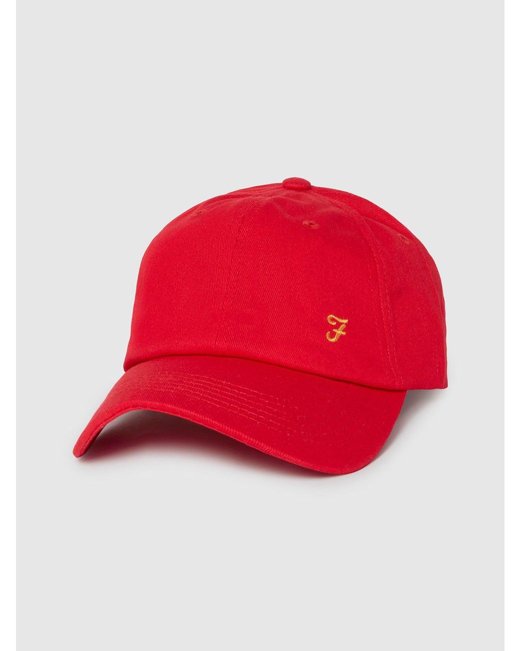 Farah Red Evering Classic Fit Cap for men