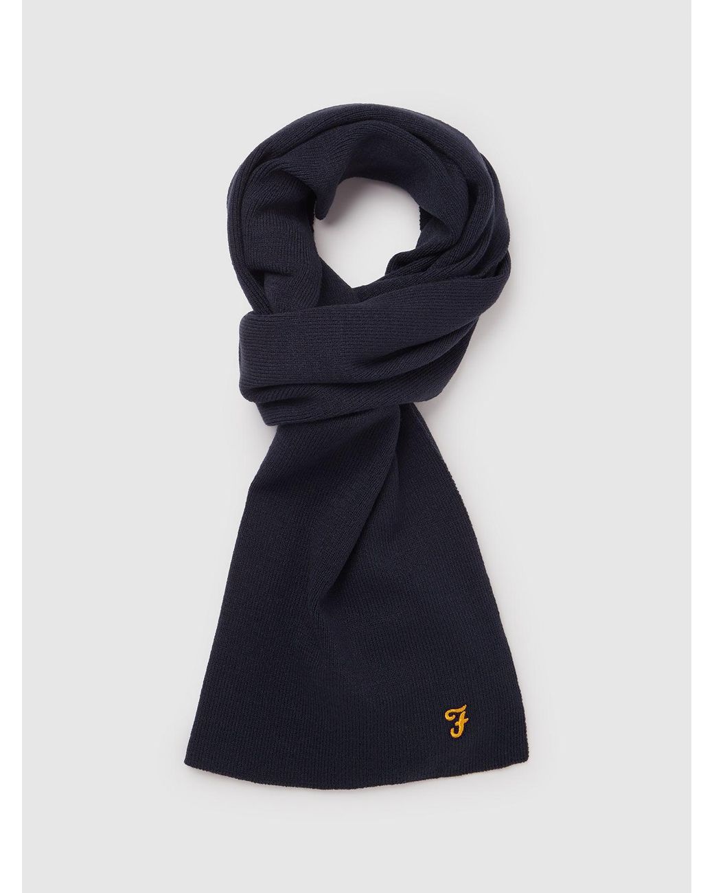 Farah Blue 2 Pack Set Hat And Scarf for men