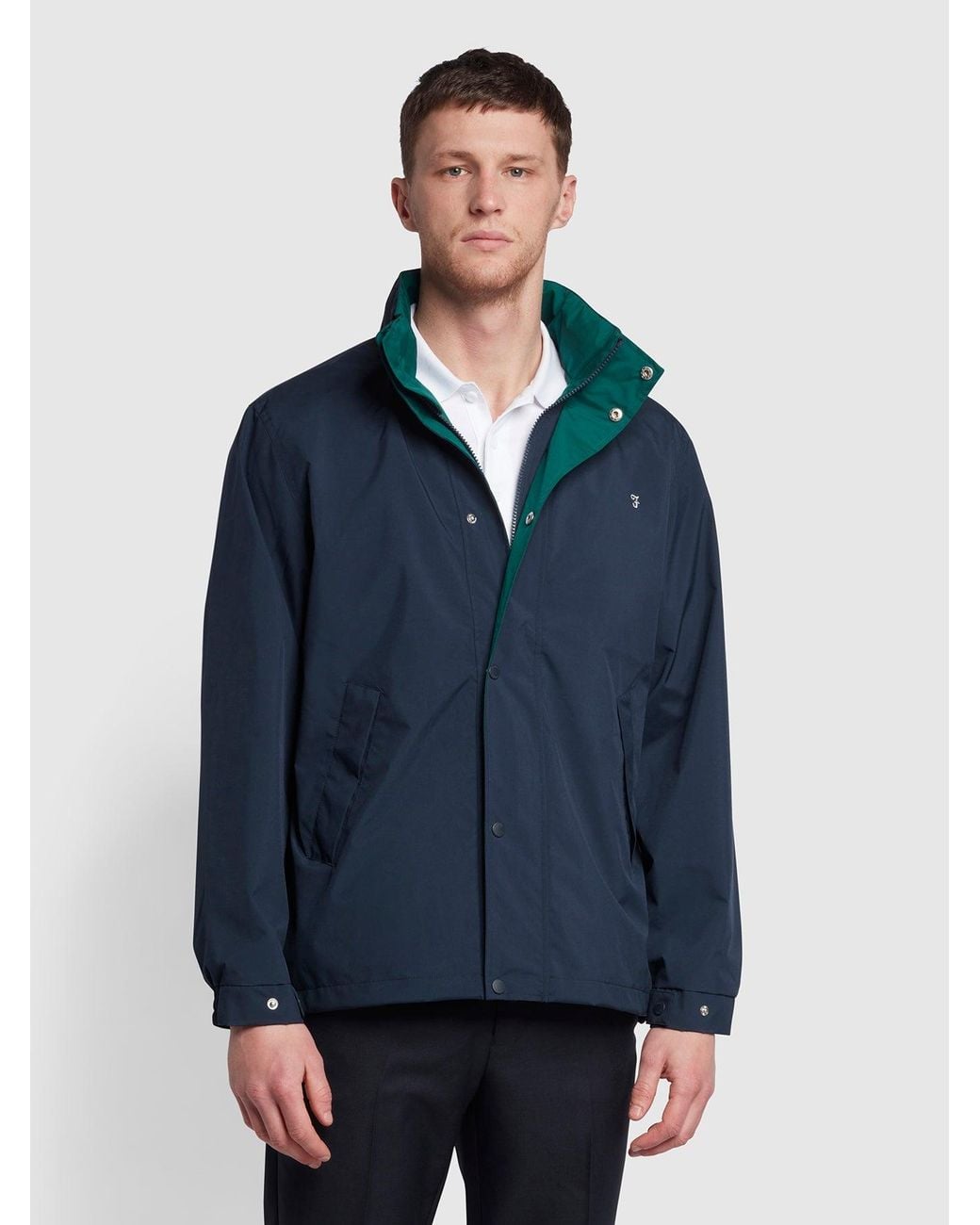 Farah Blue Falkirk Anorak for men