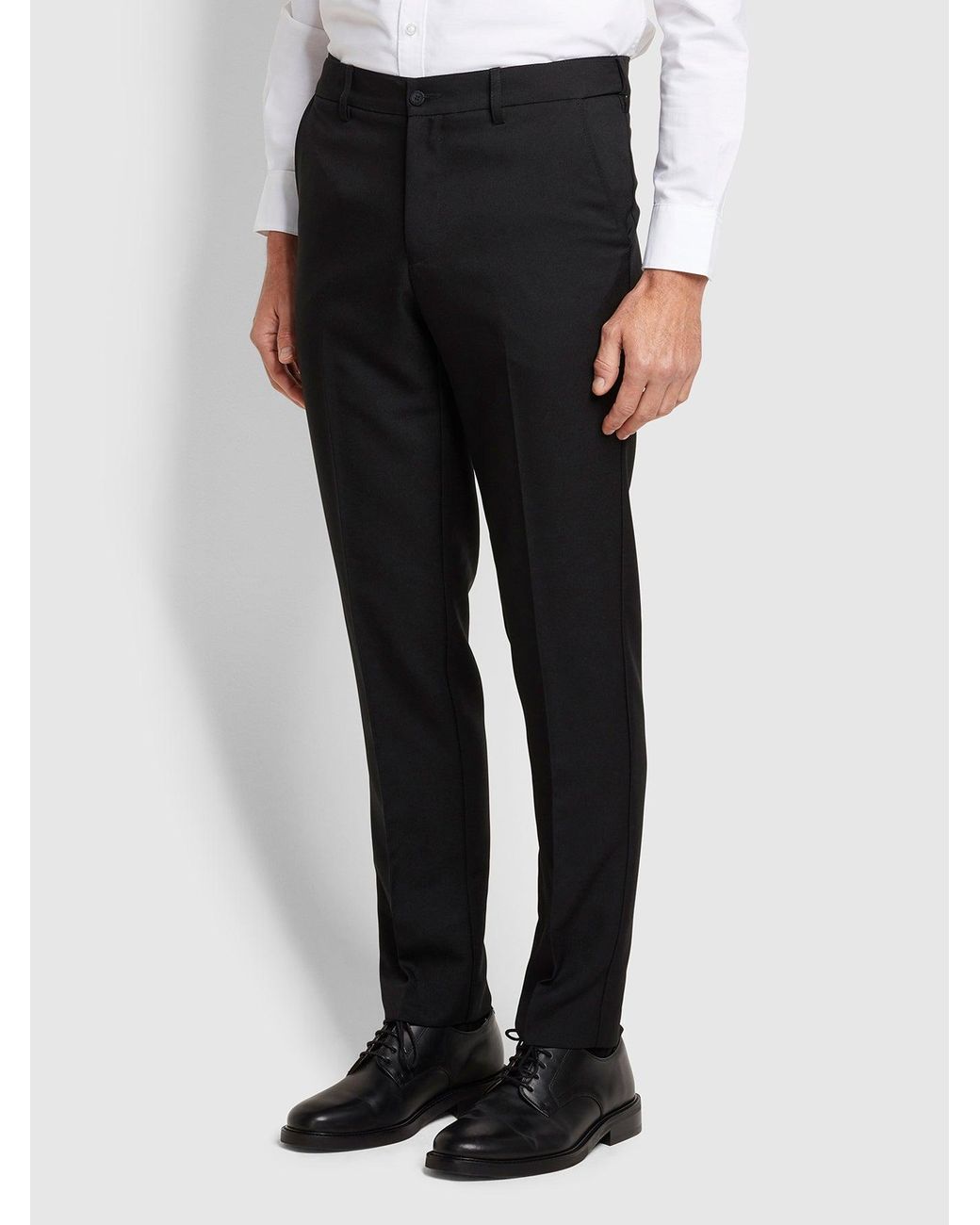 Farah Black Roachman Flexi Waist Trousers for men