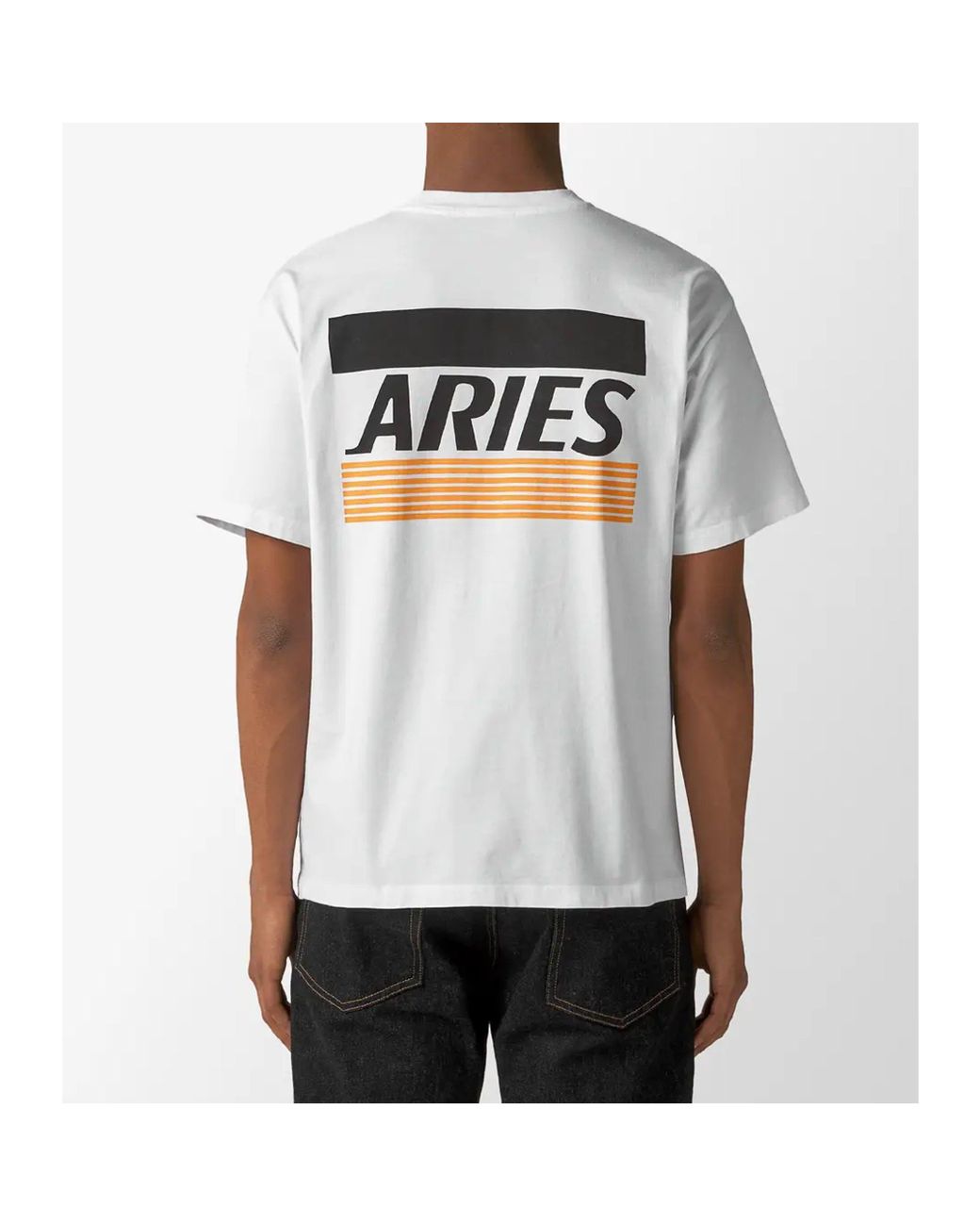 Aries Credit Card Ss Tee in White for Men | Lyst