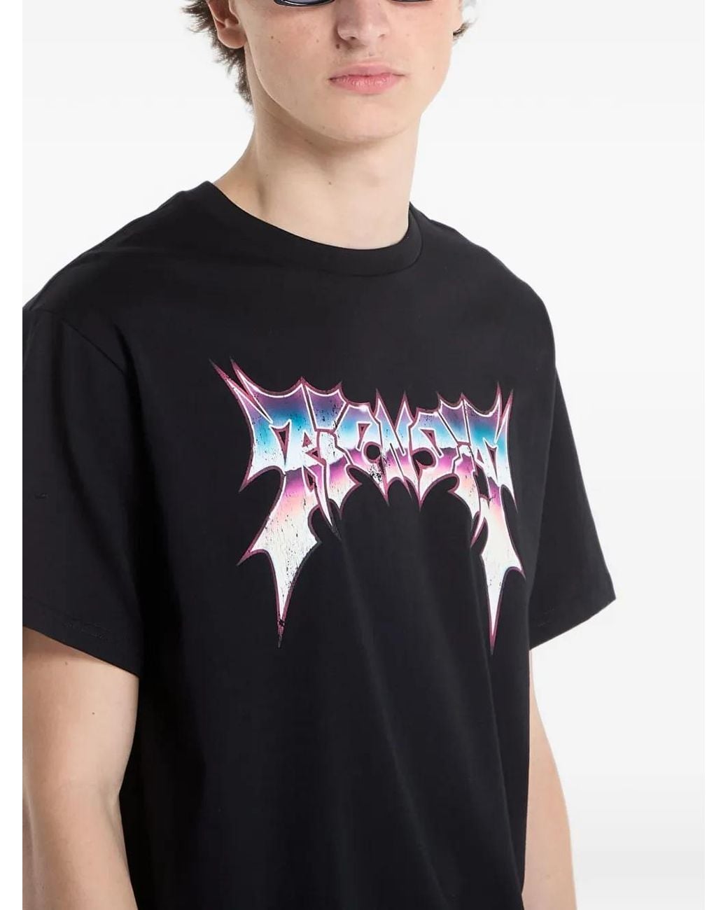 RIPNDIP Black Noid Graphic-Print T-Shirt for men