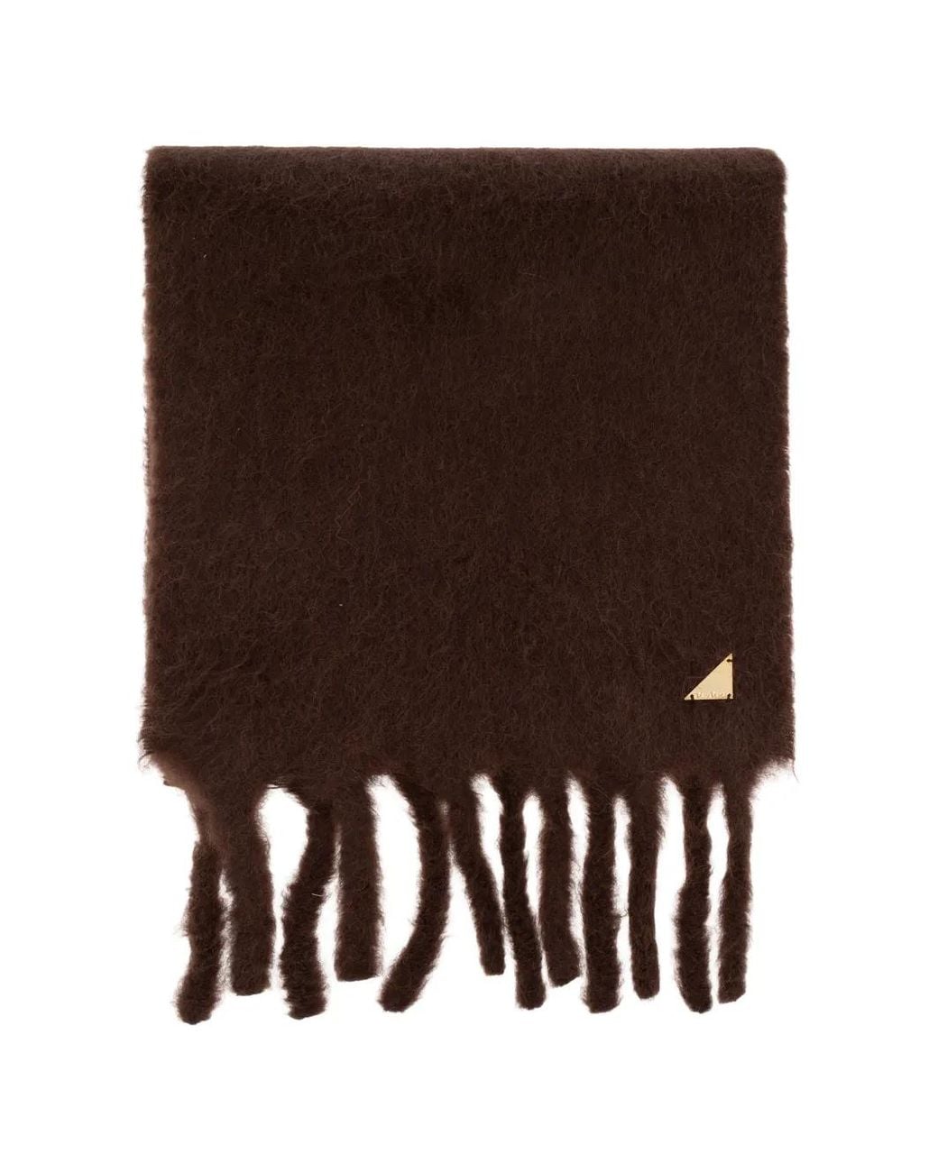 Max Mara Brown Suri Alpaca Scarf