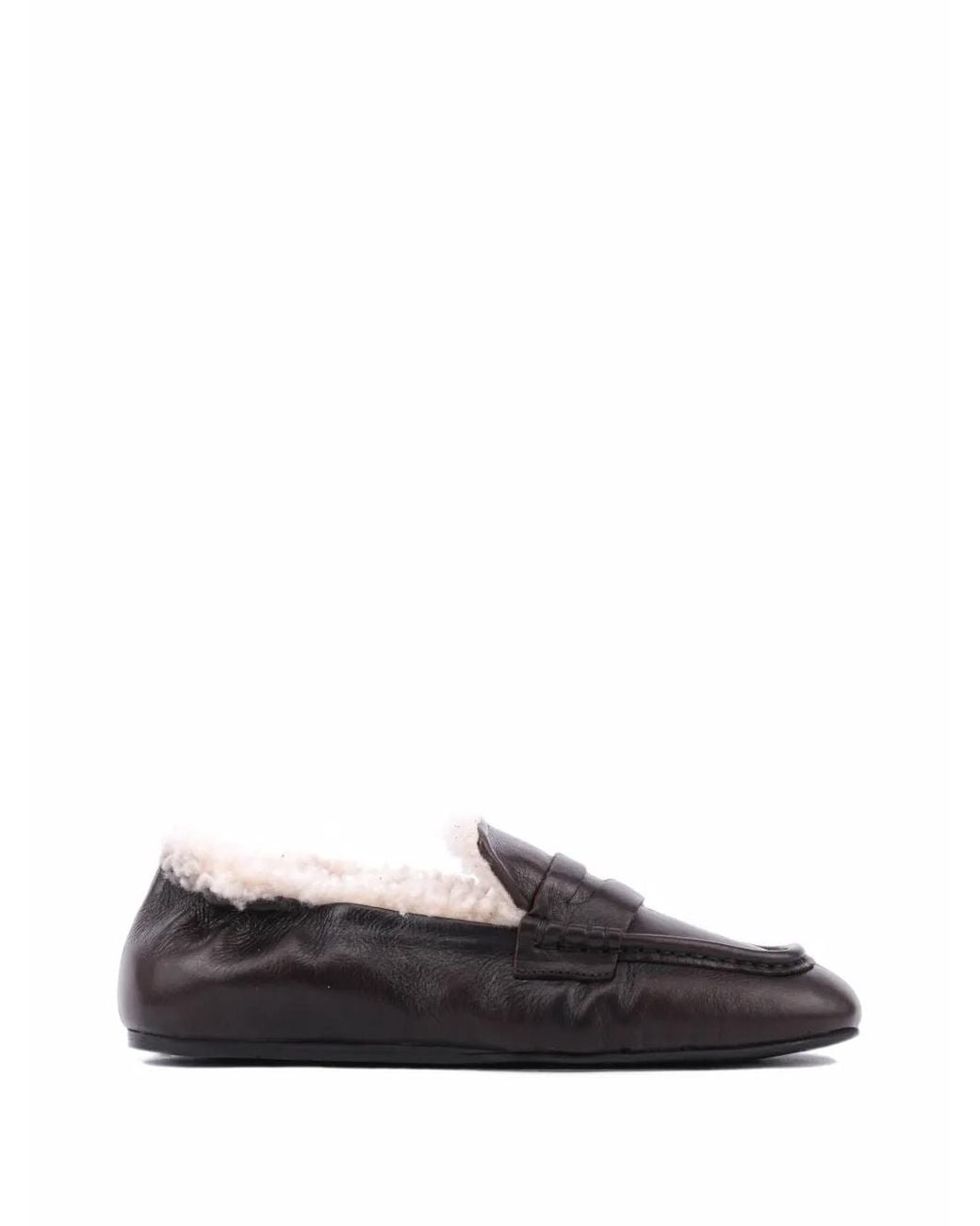 Toral Shoes White Paige Snow Leather Loafers