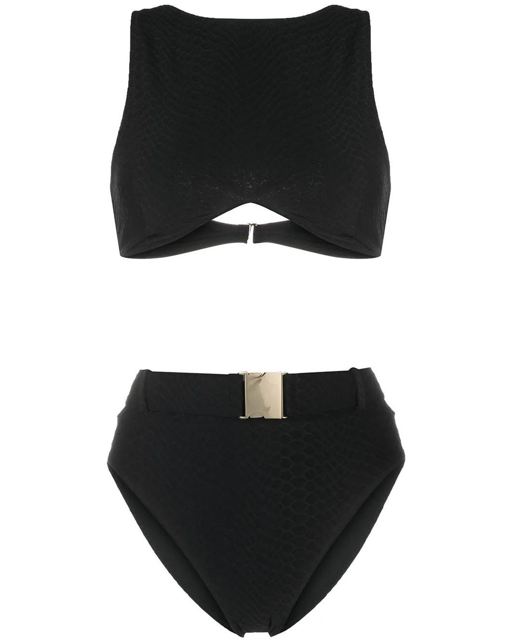 Noire Swimwear Black Nikki High-Waisted Bikini