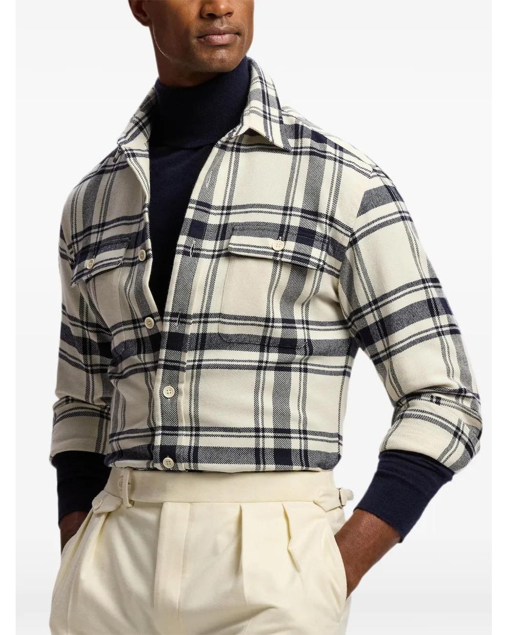 Ralph Lauren Geruit Cooper Overhemd in het White voor heren