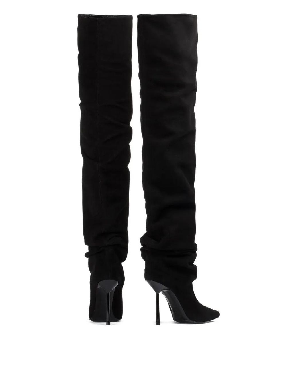 Le Silla Black 100Mm Bella Calf-Suede Boots