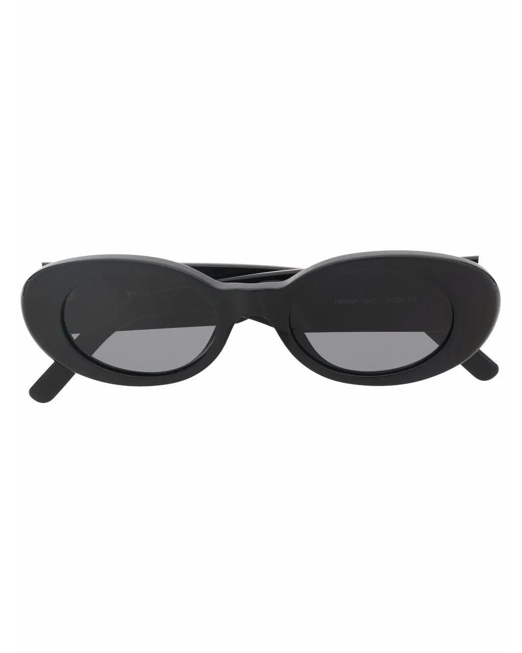 Palm Angels Black Spirit Oval-Frame Sunglasses