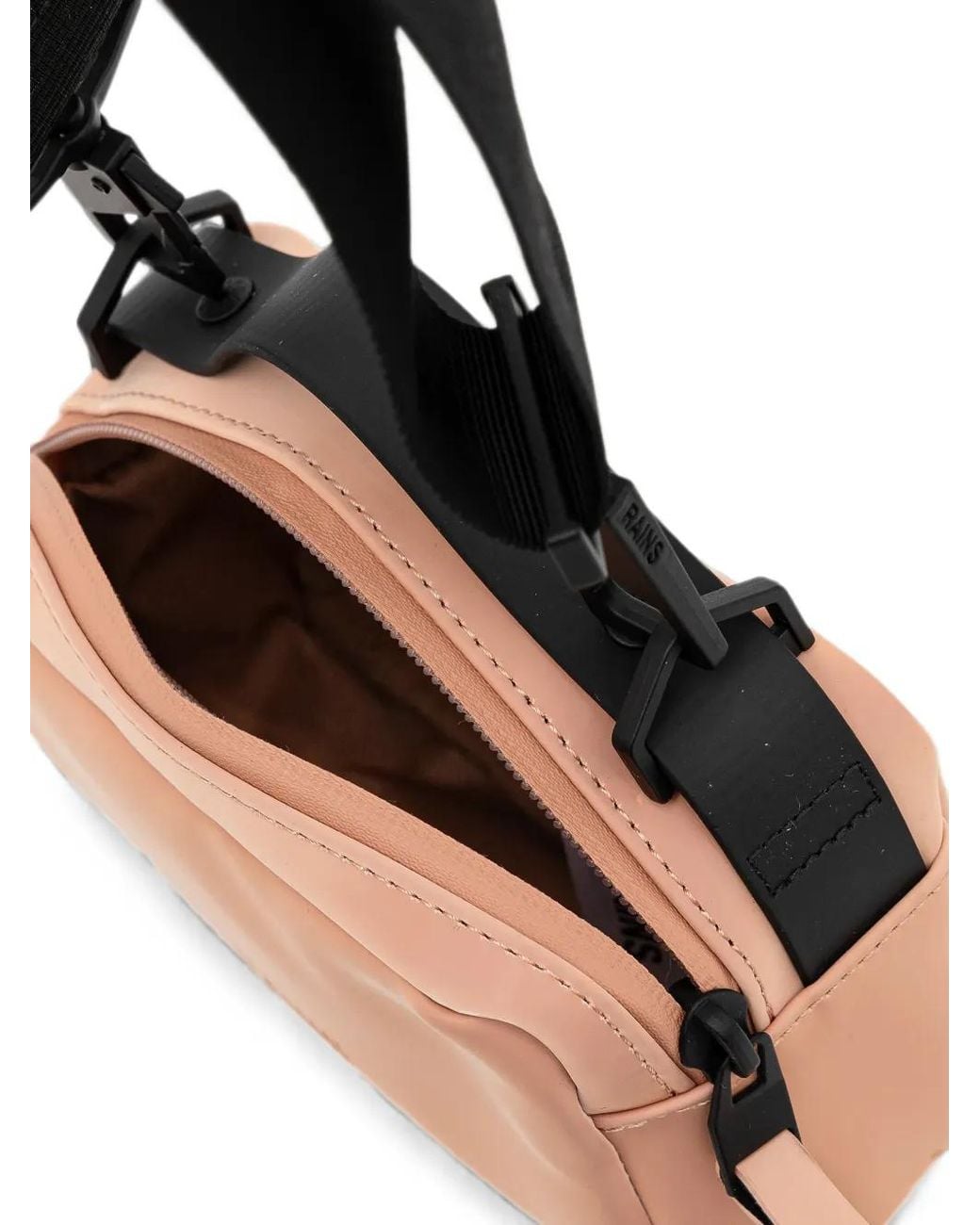 Rains Brown Mini Box Crossbody Bag