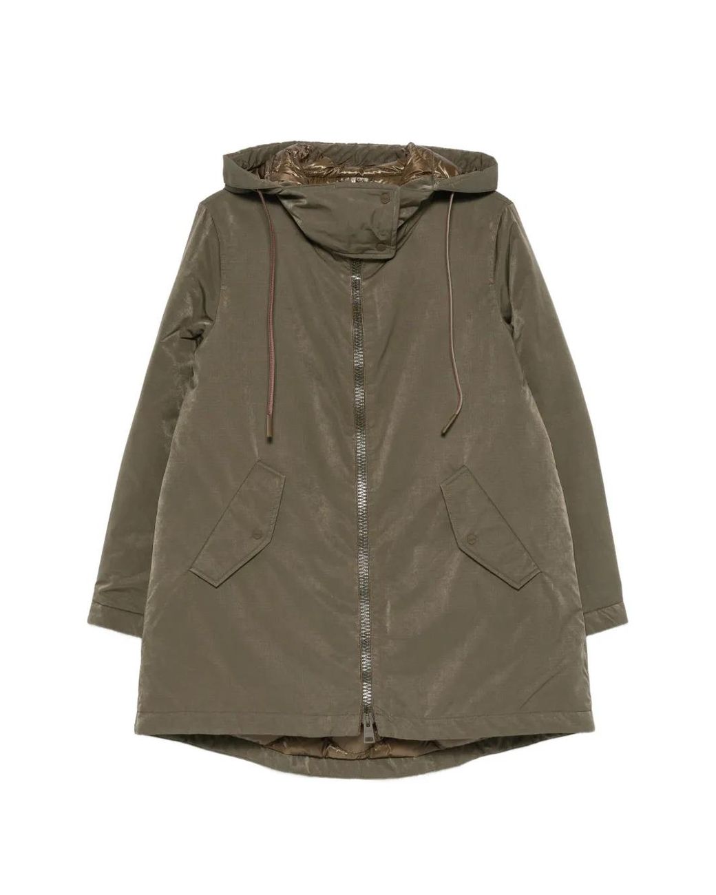 Herno Ripstop Parka Met Capuchon in het Green