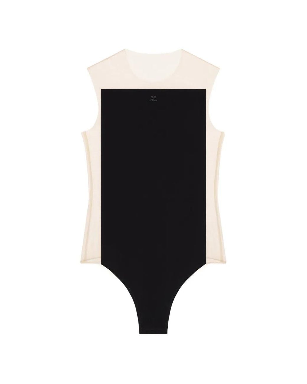 Courreges Black Illusion Bodysuit
