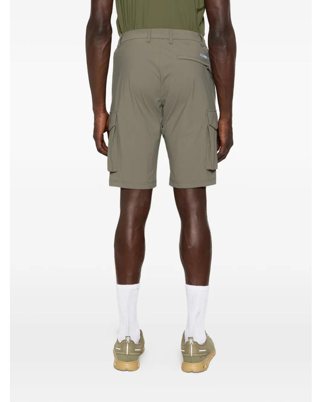 People Of Shibuya Gray Cargo-Pocket Shorts for men