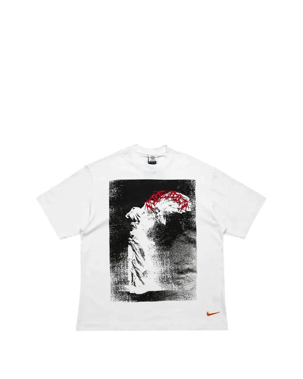 Nike White Graphic-Print Loose T-Shirt for men
