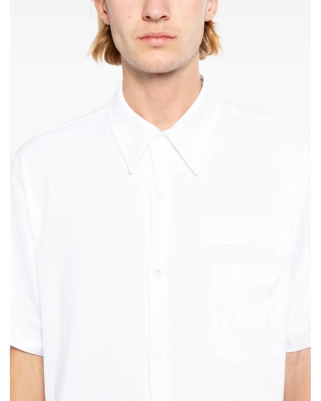 Dover Street Market White X Kei Ninomiya Patched Shirt for men