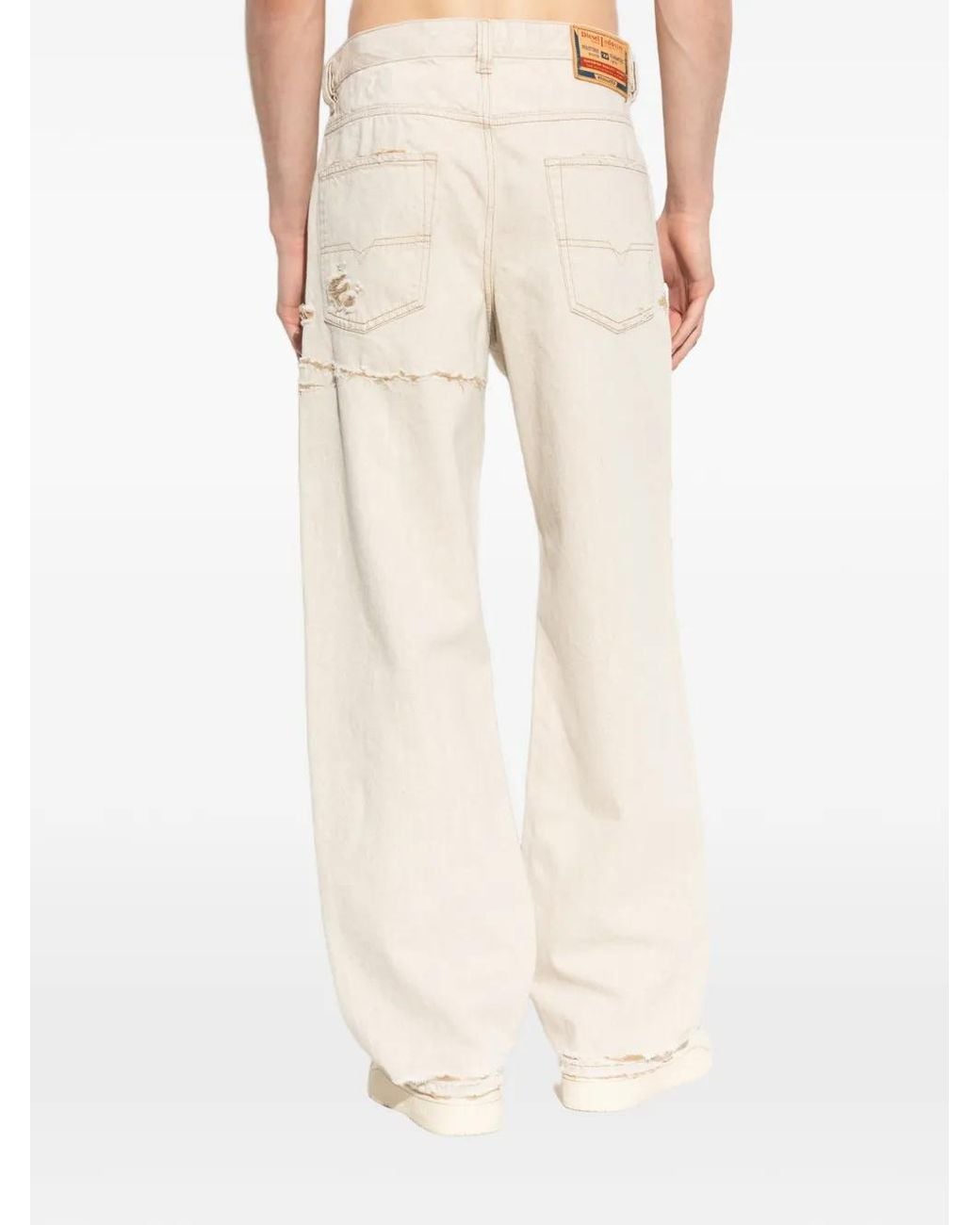 DIESEL Natural D-Macro Distressed-Effect Jeans 2001 for men