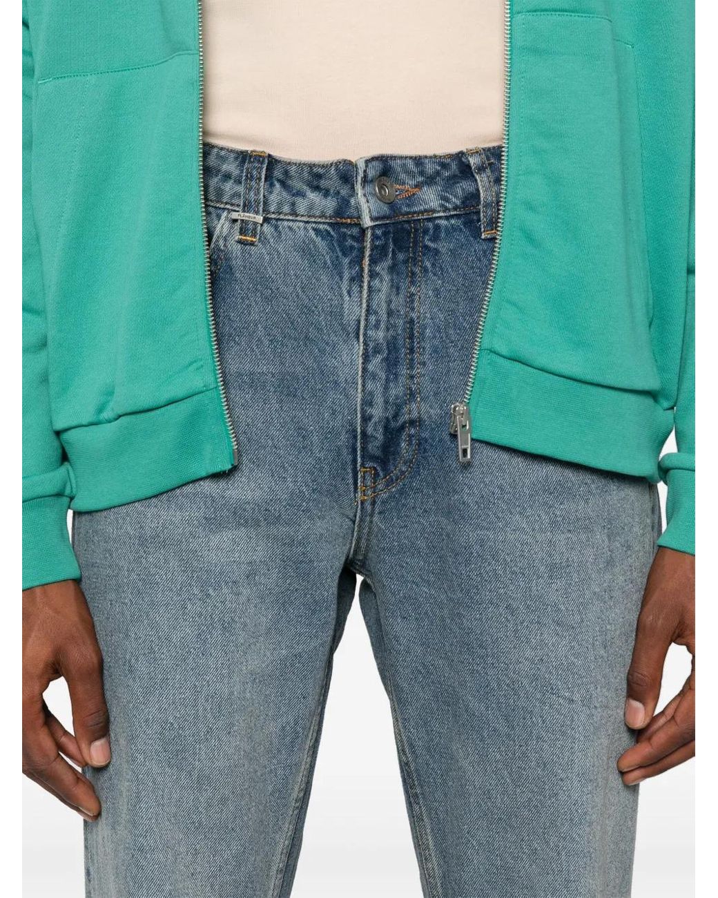 flâneur Blue Straight Jeans for men