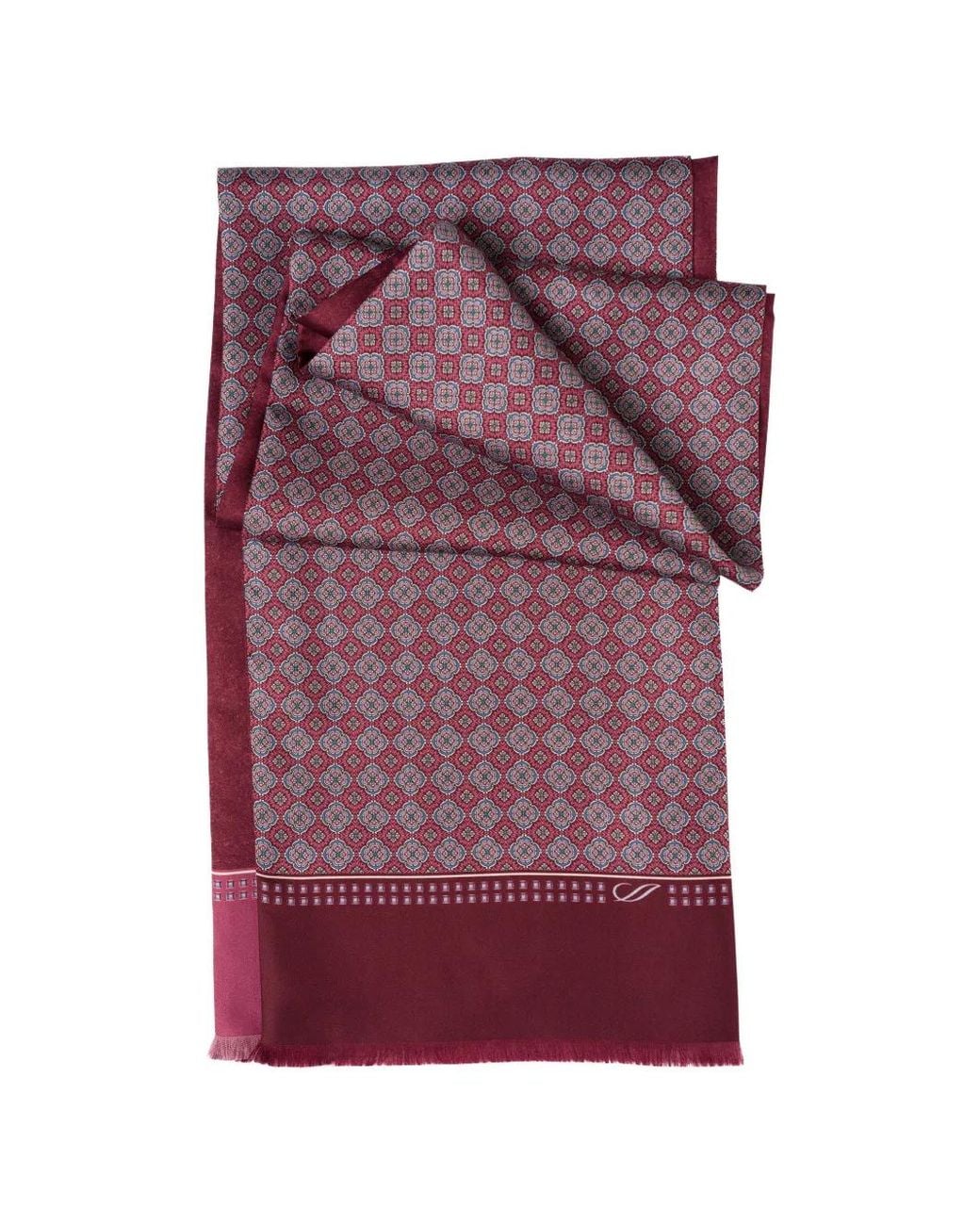 Elizabetta Purple Palazzo Medallion-Print Scarf for men