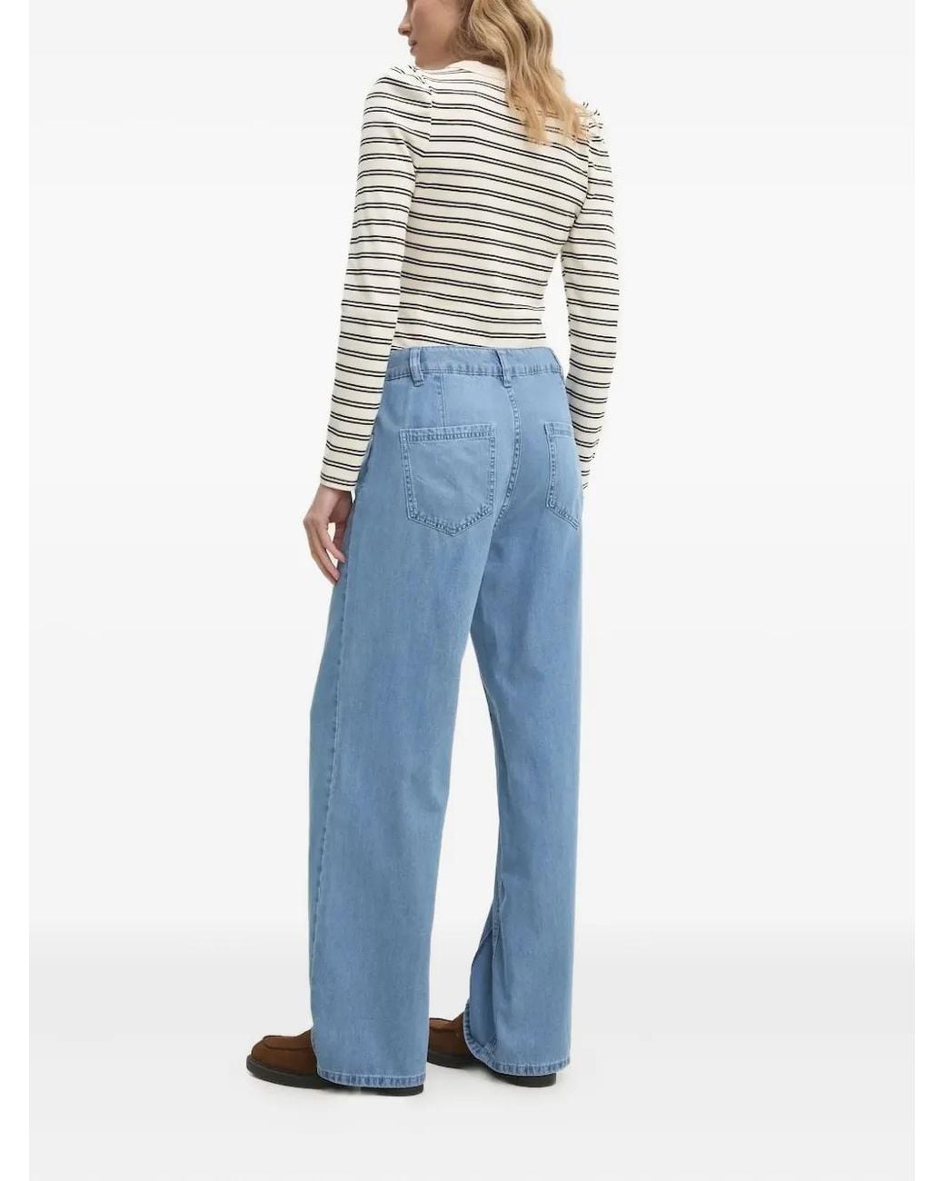 DKNY Blue Panelled Jeans