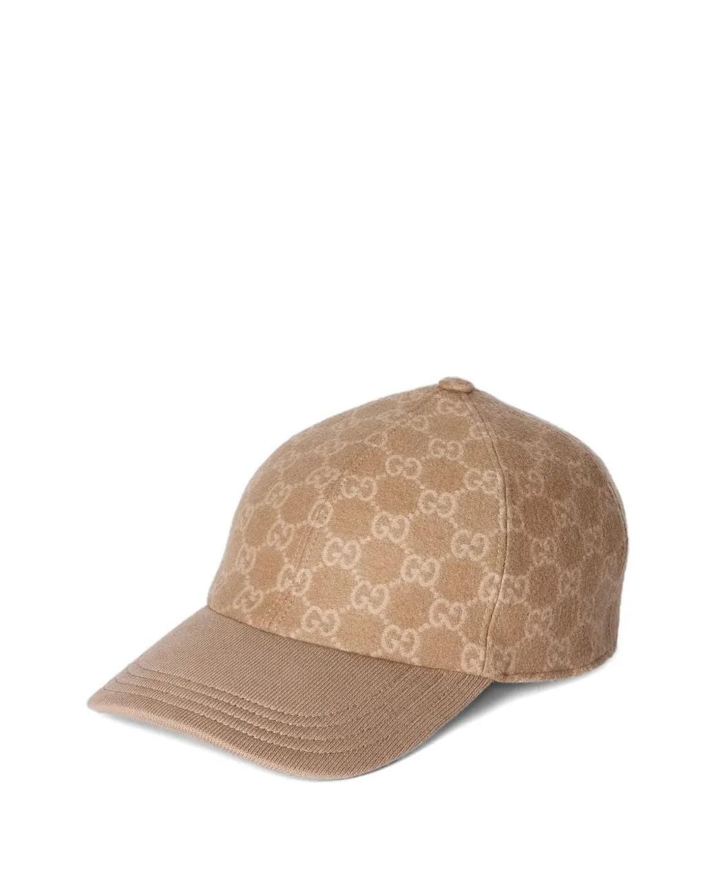 Gucci Natural Gg Knit Fabric Baseball Hat for men