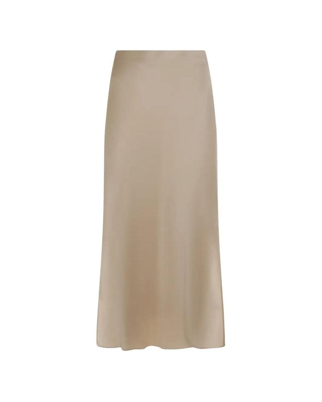 Brunello Cucinelli Natural Midi Skirt