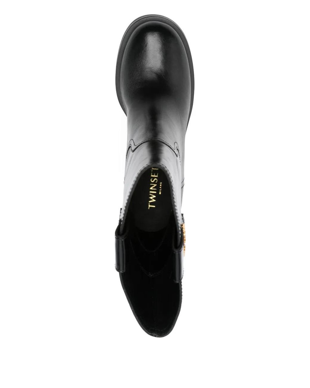 Twinset Black 70Mm Block-Heel Ankle Boots